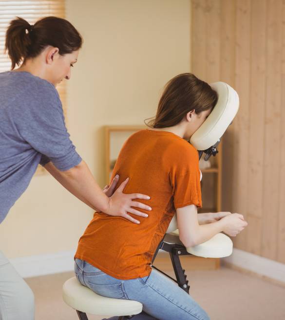 Massage am Arbeitsplatz